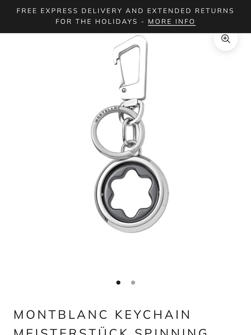 Montblanc Meisterstuck Spinning Emblem Keychain - New with Tag - Picture 3 of 4
